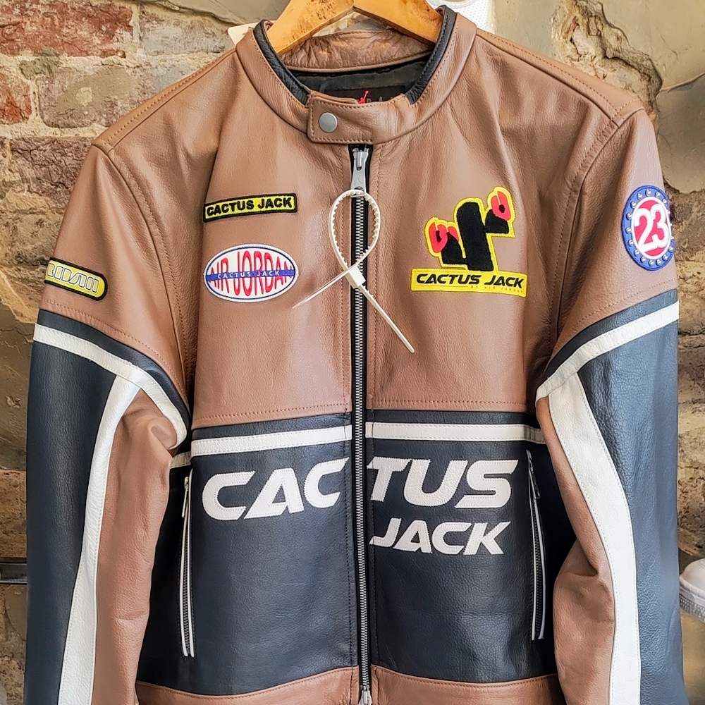 Jordan X Travis Scott Wmns Leather Jacket / Wmns Sz Large